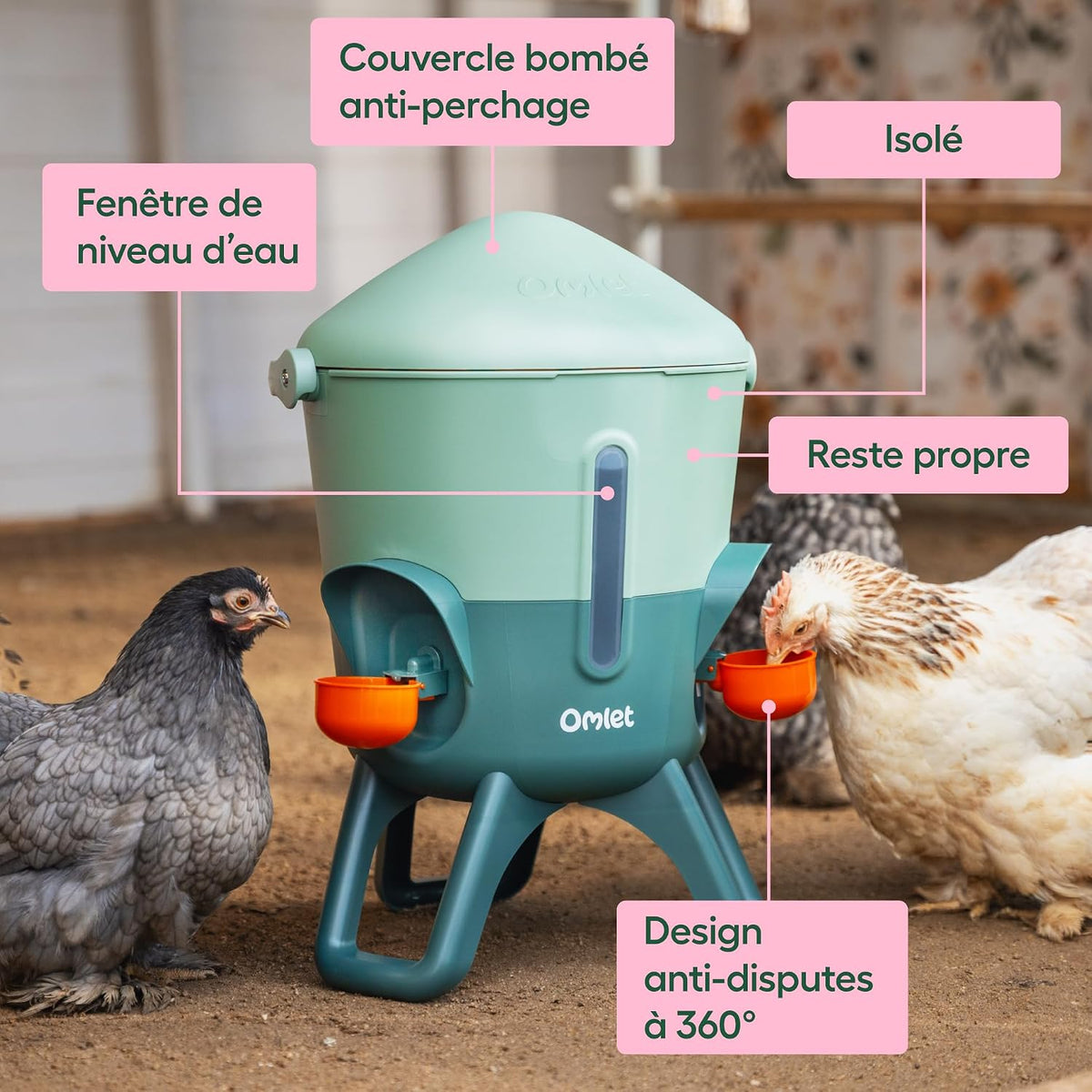 Abreuvoir OMLET 5,5l Antigel
